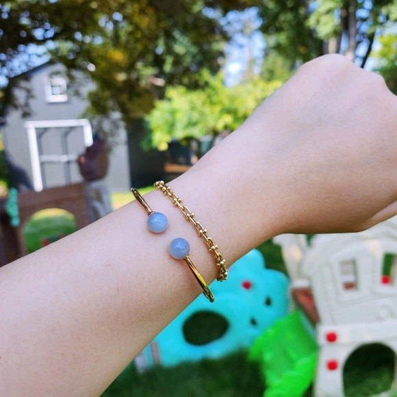 Tiffany & Co 18k Rose Gold Hardwear Moonstone Cuff Bracelet - Picture 5 of 5